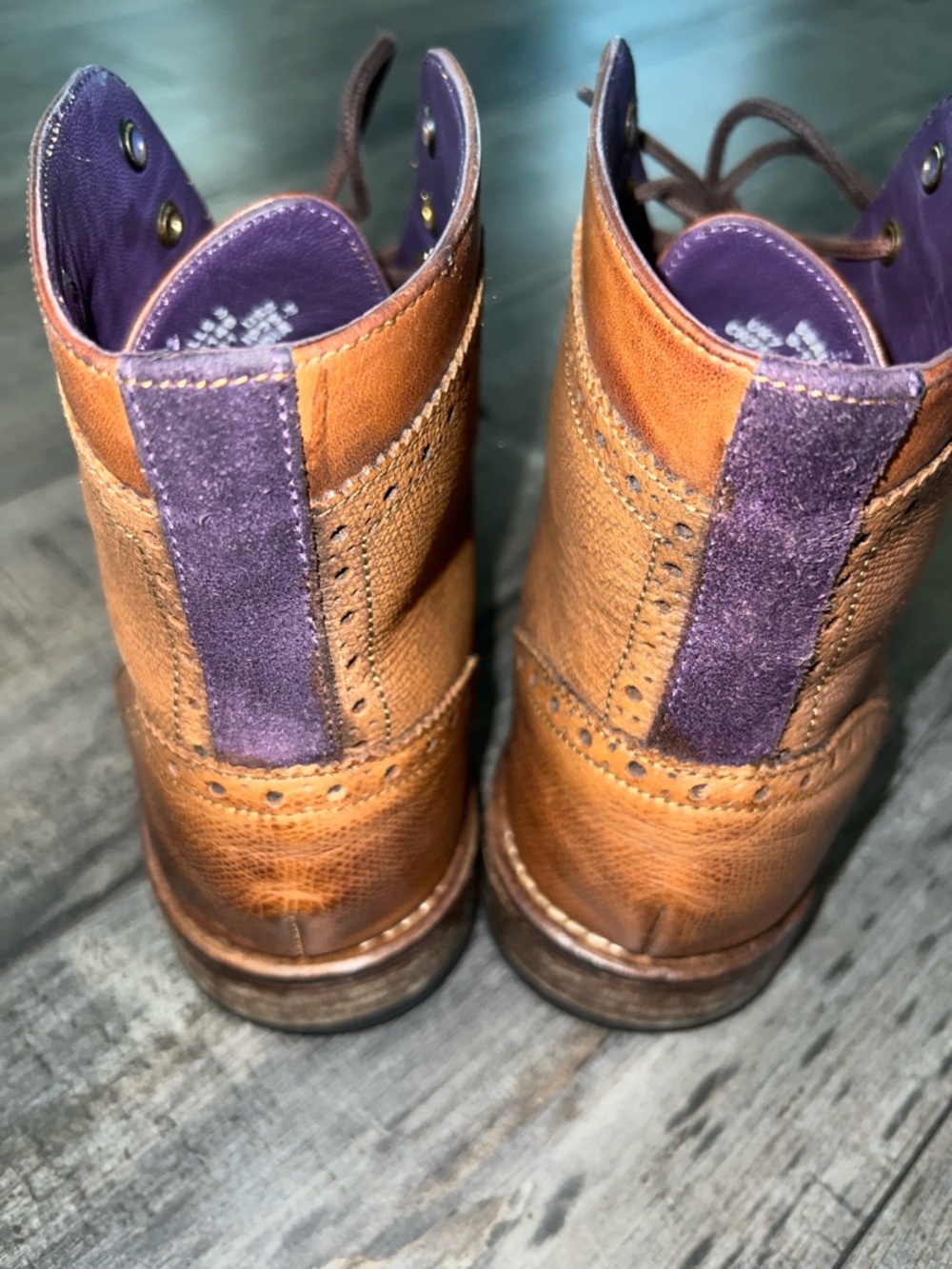 Men's Ted Baker Sealls 3 Wingtip Boots - Picture 5 of 9